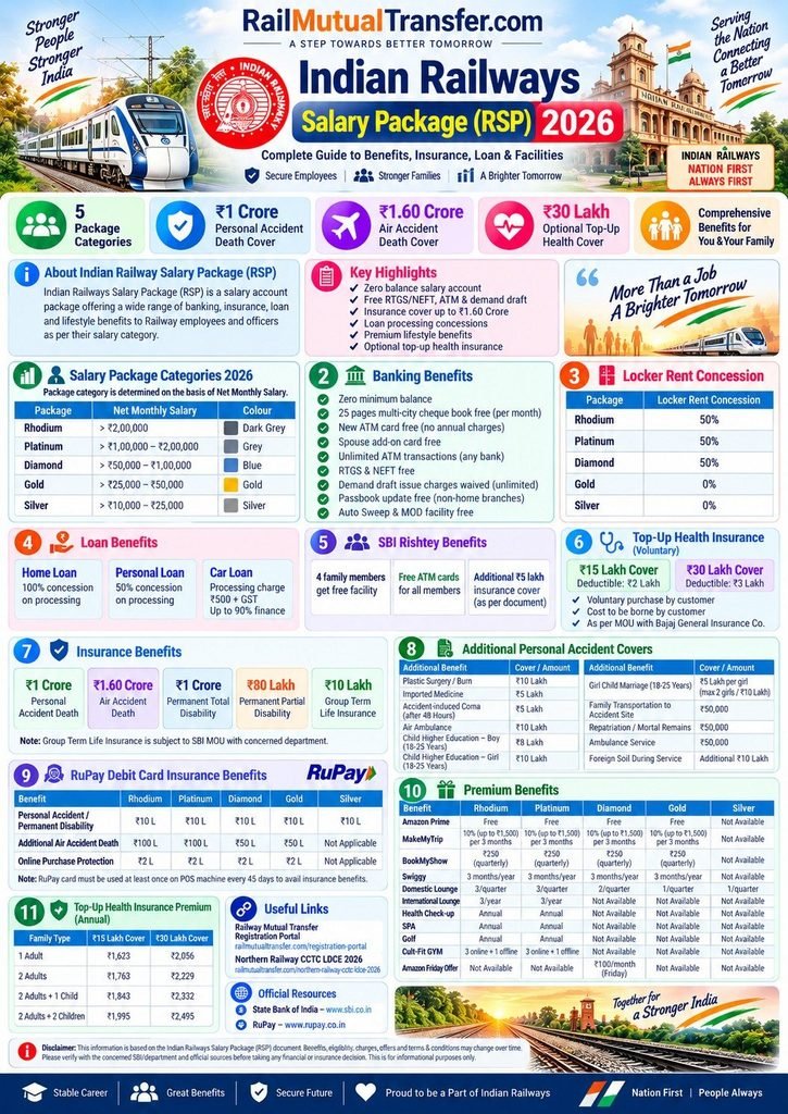 India railway salary packege full details 